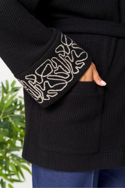 Кардиган AVA fashion М-143 черный - фото 10