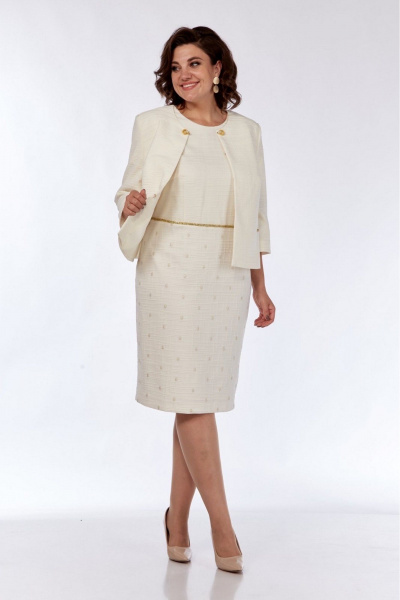 Жакет, платье SVT-fashion 602 шампань - фото 4