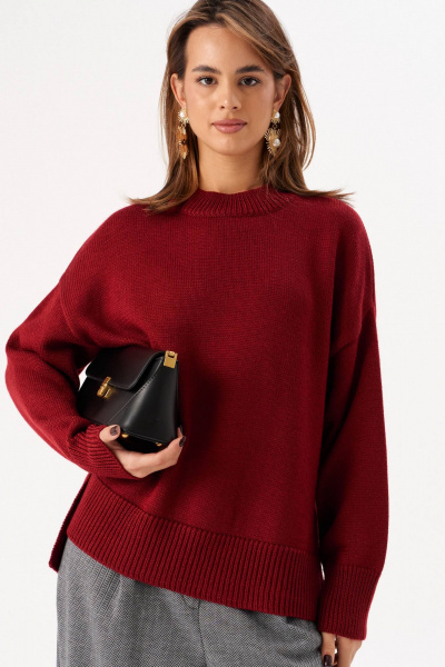 Джемпер Romgil РВ0274-ШЕ5 винный- - фото 12