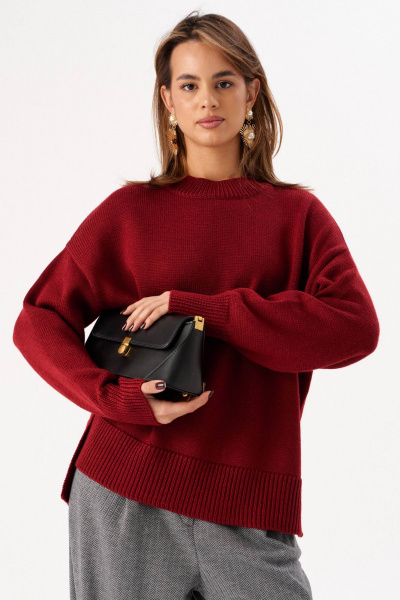 Джемпер Romgil РВ0274-ШЕ5 винный- - фото 11