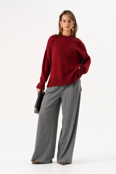 Джемпер Romgil РВ0274-ШЕ5 винный- - фото 8