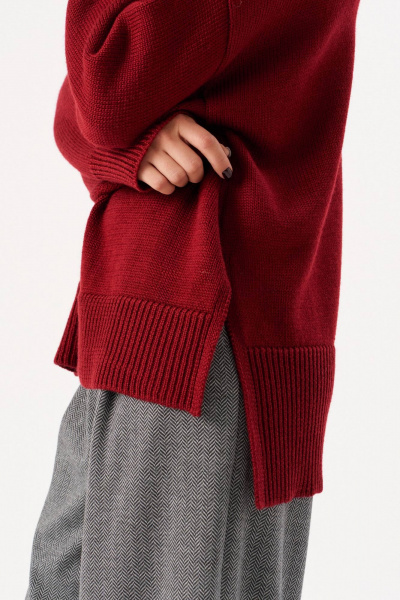 Джемпер Romgil РВ0274-ШЕ5 винный- - фото 7