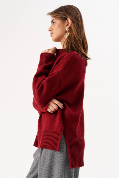 Джемпер Romgil РВ0274-ШЕ5 винный- - фото 3