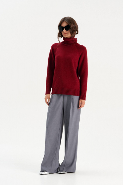 Свитер Romgil РВ0299-ШЕ5 красновато-бордовый - фото 5