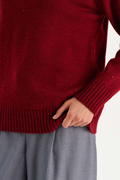 Свитер Romgil РВ0299-ШЕ5 красновато-бордовый - фото 4