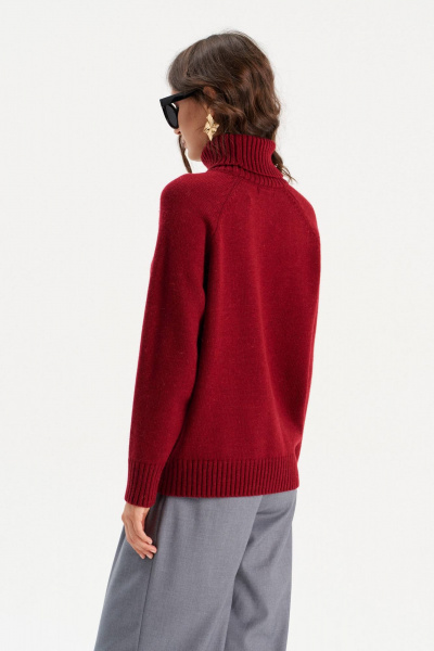 Свитер Romgil РВ0299-ШЕ5 красновато-бордовый - фото 2