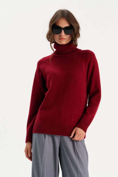 Свитер Romgil РВ0299-ШЕ5 красновато-бордовый - фото 1
