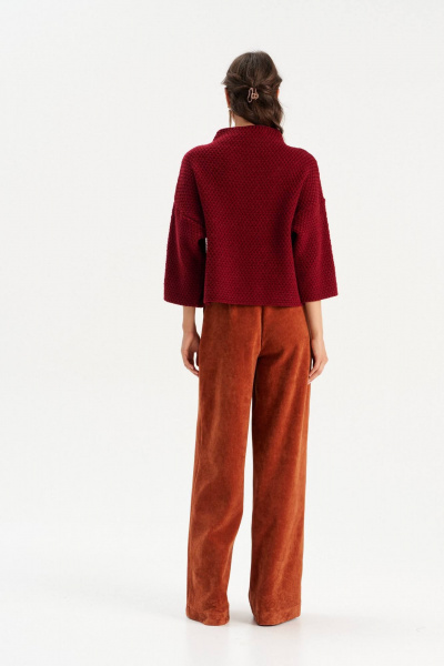 Джемпер Romgil РВ0300-ШЕ5 красновато-бордовый - фото 7