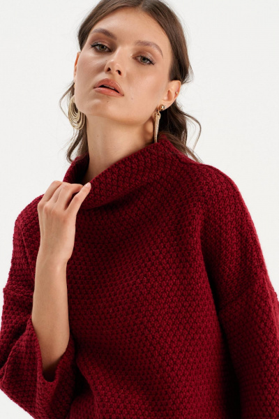 Джемпер Romgil РВ0300-ШЕ5 красновато-бордовый - фото 4
