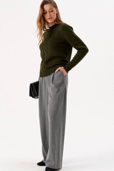 Джемпер Romgil РВ0310-ШЕ5 темно-оливковый - фото 7