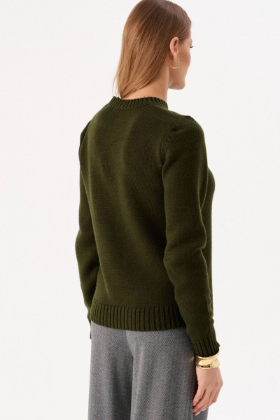 Джемпер Romgil РВ0310-ШЕ5 темно-оливковый - фото 2