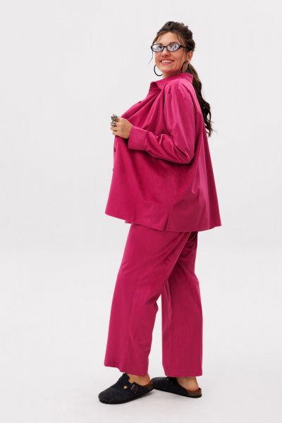 Брюки, рубашка Anelli 1640 малина - фото 3