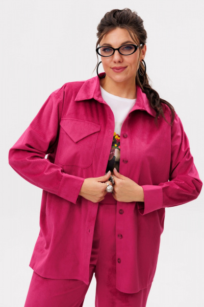 Брюки, рубашка Anelli 1640 малина - фото 2