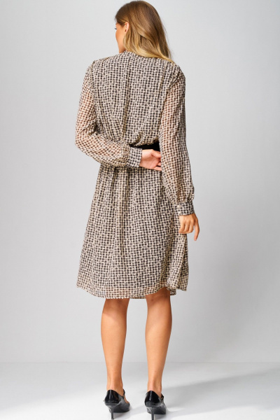 Платье Laikony L-053 серо-черный - фото 5