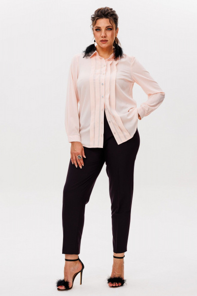 Брюки Anelli 1625 вино - фото 7