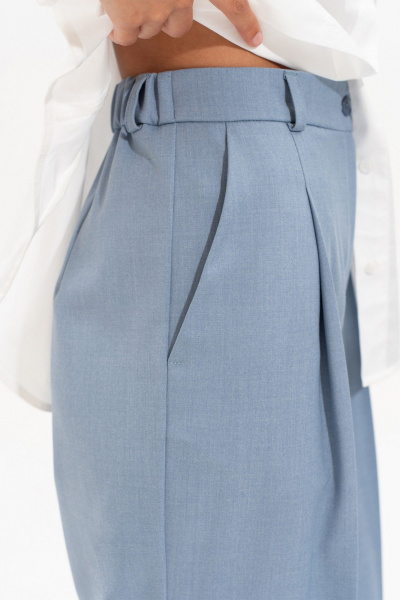 Брюки, жакет SILVERSPICE S-1531 голубой - фото 10