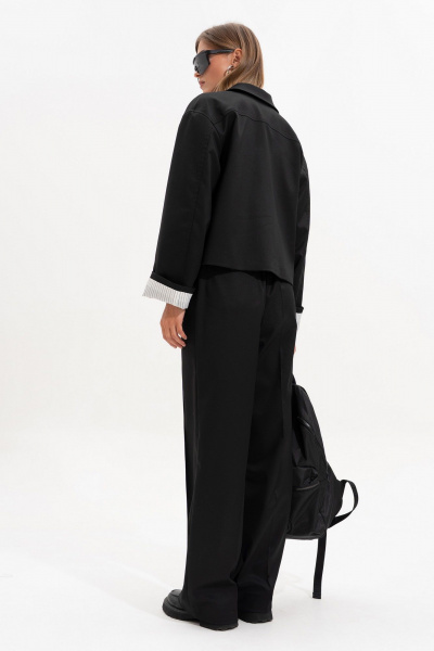 Брюки, жакет SILVERSPICE S-1532 черный - фото 13