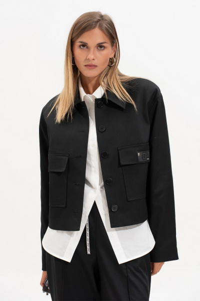 Брюки, жакет SILVERSPICE S-1532 черный - фото 4