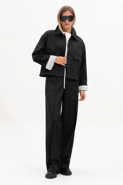 Жакет SILVERSPICE S-2530 черный - фото 5