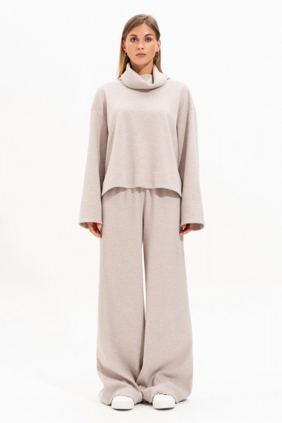 Брюки SILVERSPICE S-3522 бежевый - фото 1