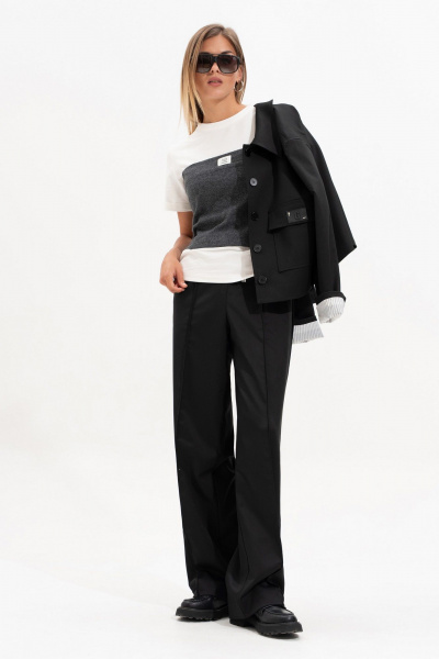 Брюки SILVERSPICE S-3524 черный - фото 12