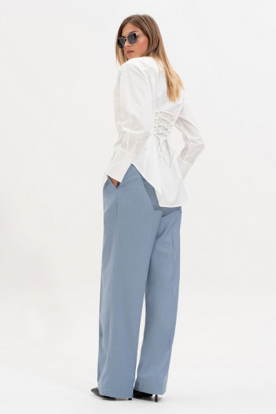 Блуза SILVERSPICE S-7518 белый - фото 4