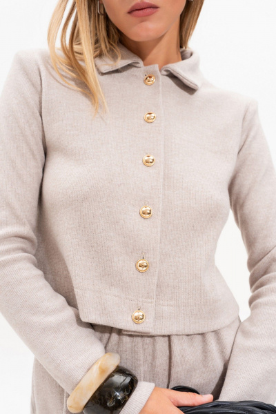 Кардиган SILVERSPICE S-7519 бежевый - фото 7