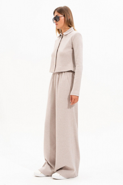 Кардиган SILVERSPICE S-7519 бежевый - фото 3