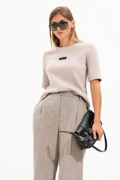 Джемпер SILVERSPICE S-7523 бежевый - фото 1