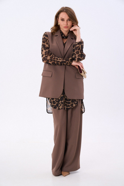 Жилет NikVa 994-1 мокка - фото 4