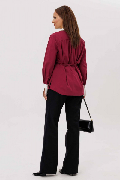 Блуза Mislana 1240 бордо - фото 8