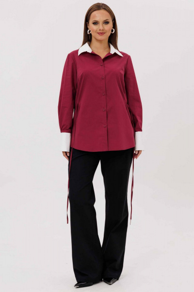 Блуза Mislana 1240 бордо - фото 6