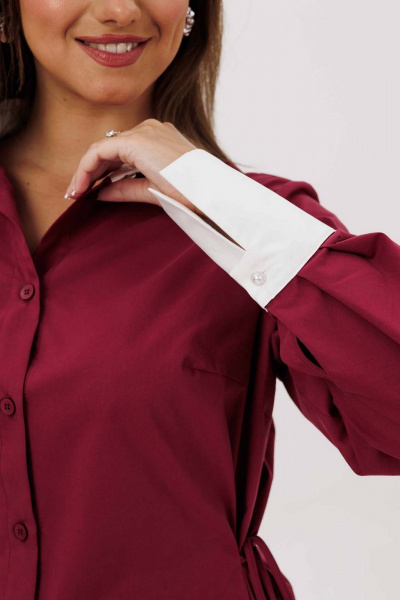 Блуза Mislana 1240 бордо - фото 5