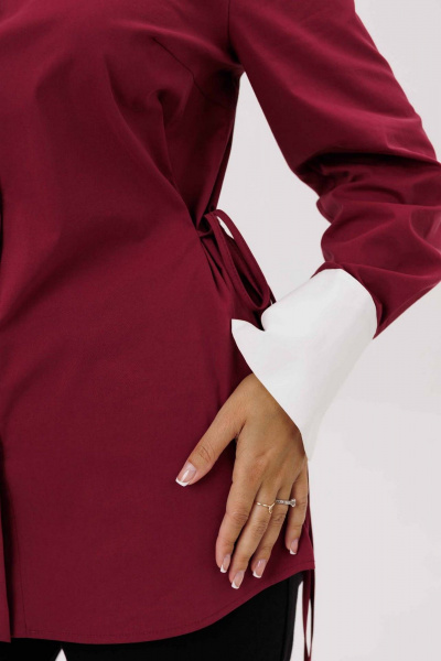 Блуза Mislana 1240 бордо - фото 4