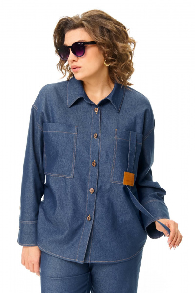 Брюки, рубашка Karina deLux M-1371 темно-синий - фото 6