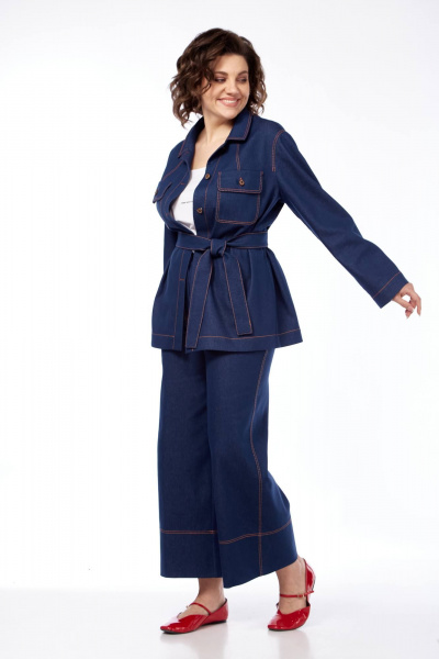 Брюки, рубашка, топ Karina deLux M-1339 деним - фото 1