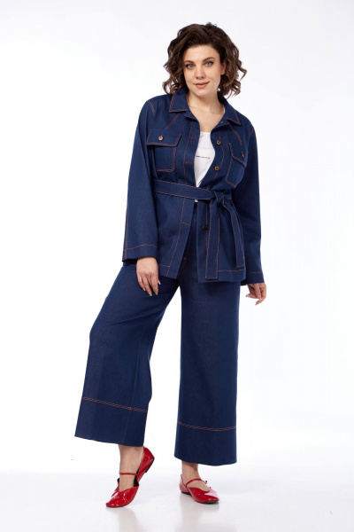 Брюки, рубашка, топ Karina deLux M-1339 деним - фото 2