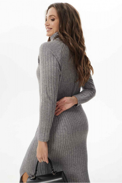 Платье Mislana 11035 серый - фото 6