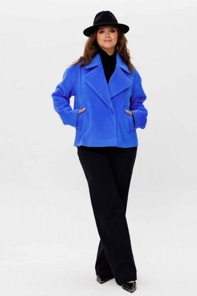 Полупальто Mislana 11065 синий - фото 5