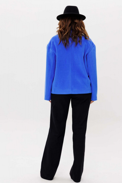 Полупальто Mislana 11065 синий - фото 4