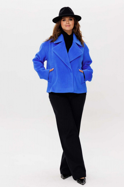 Полупальто Mislana 11065 синий - фото 3