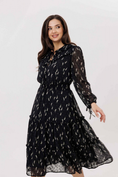Платье Mislana 1222 черный - фото 8