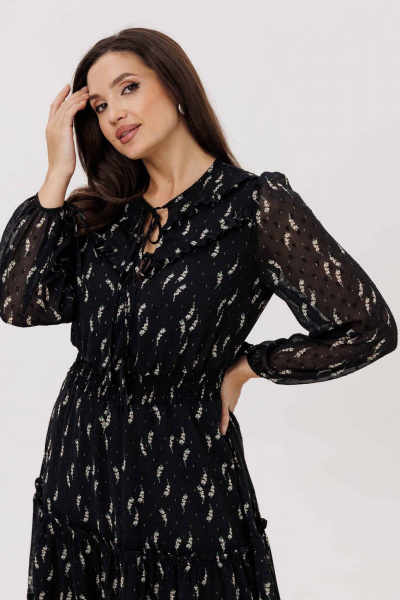 Платье Mislana 1222 черный - фото 7