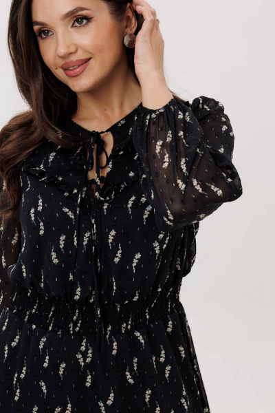 Платье Mislana 1222 черный - фото 6