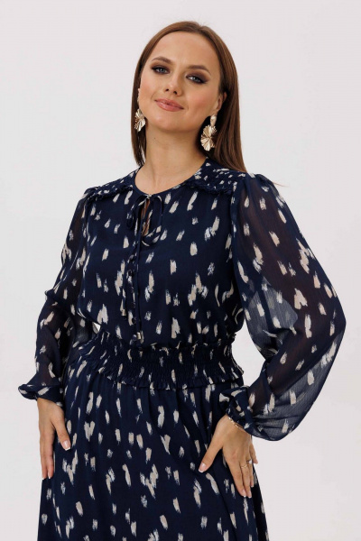 Платье Mislana 1223 синий - фото 6