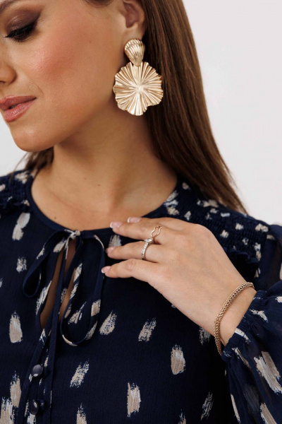 Платье Mislana 1223 синий - фото 5