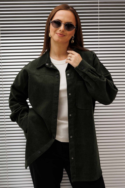 Блуза Mislana 976 зеленый - фото 5