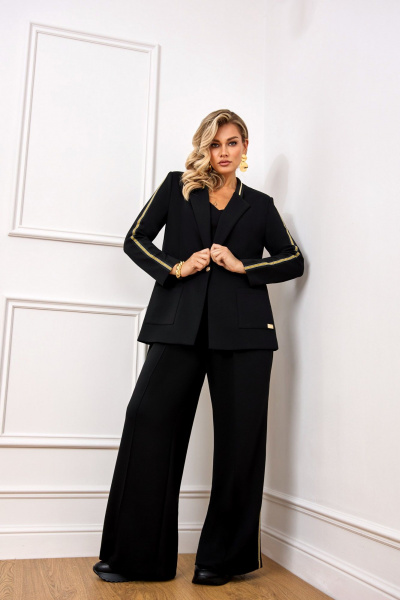 Брюки, жакет AGATTI 5800 черный - фото 9