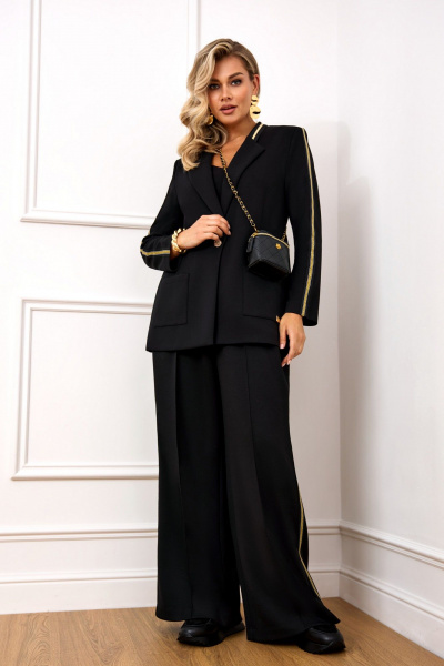 Брюки, жакет AGATTI 5800 черный - фото 1