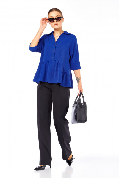 Блуза Talia fashion 449 васильковый - фото 3